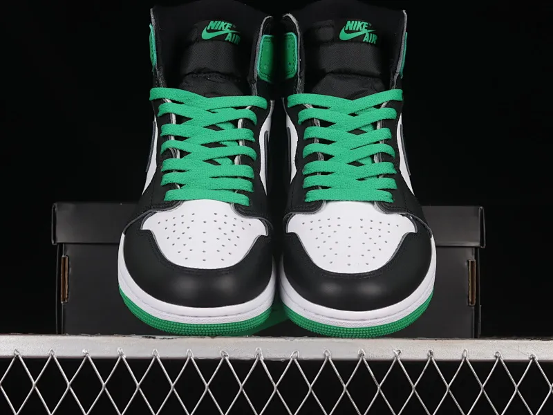 All categories Air Jordan Jordan series basketball shoes Air Jordan 1 High LJR version Air Jordan 1 High OG "Lucky Green" AJ1 Joe 1 Celtics Black Green Toe DZ5485-031